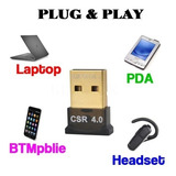 Mini Adaptador Bluetooth Usb Para Pc Notebook Win 10 E 8