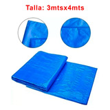 Funda Carpa Lona Cobertor Multiusos Impermeable 3 X 4 Metros