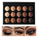 Delanci - Paleta De Sombras De Ojos Color Dorado Nude Natur.