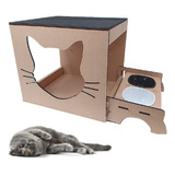 Nicho Casa Para Gato + Comedouro Bebedouro (g)