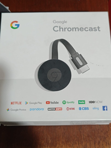 Google Chromecast 2ª Geração Full Hd 256mb Preto Com 512mb