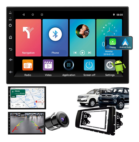 Estereo Pantalla Android Gps Wifi 2g 32g Hilux Sw4 12-15 Cjf