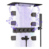 Sistema Ducha 23 Pulgadas Luz Led Bluetooth Musica Lluvia 