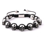 Pulsera Brazalete Craneo Lujo Skull Premium Goldmaia