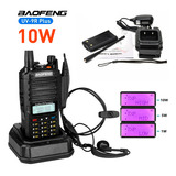 Radio Comunicador Uv9r  Plus Walk Talk Uhf Vhf Baofeng Professional Resistente À Água 