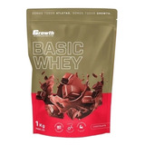 Suplemento Em Pó Growth Supplements  Basic Whey Proteínas Basic Whey Sabor  Chocolate Em Sachê De 1kg