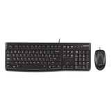 Logitech Combo Teclado + Mouse Mk120 Usb - Techbox