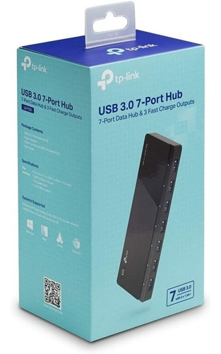 Hub Usb 3.0 Tp-link Uh700 7 Portas 3 Fast Com Fonte Externa