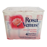 Pack Jabón (barra) Rosa Venus 4x100g Rosa