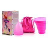 Copa Menstrual Certificada Fda + Vaso + Estuche