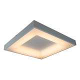 Luminaria De Teto Lustre Plafon 45x45 Branco 34w 3000k