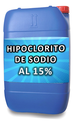 Hipoclorito De Sodio 15% X20lt Cloro Desinfectante Industria
