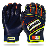 Guantes De Bateo Franklin Sports Mlb Powerstrap Azul Marino/