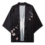 Verano Kimono Para Hombre Y Mujer Capa Superior Blusa 3626