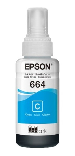 Tinta Epson Original 664 Cyan / Azul