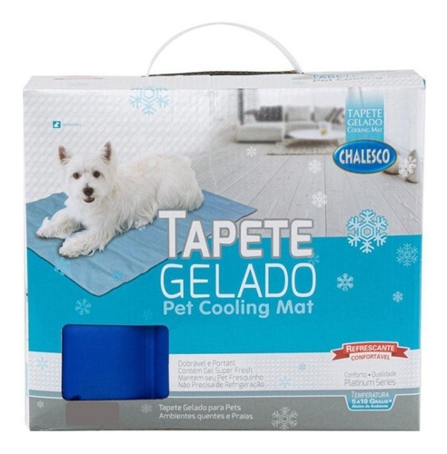 Tapete Gelado Extra Grande Refrescante Cães 60x90cm Chalesco