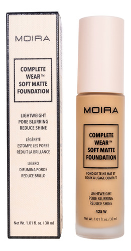 Base De Maquillaje Moira Cosmetics Soft Matte Foundation
