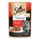 Sheba Alimento Húmedo Para Gatito Carne Sobre 85 G