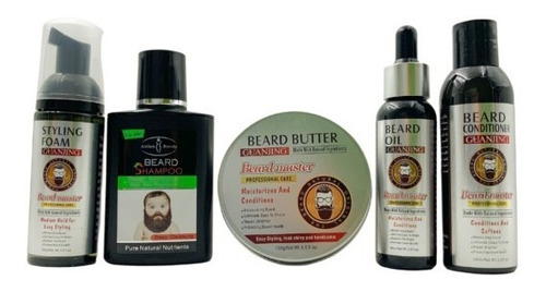 Kit Cuidado Y Crecimiento De Barba Para Hombres Oferta 2 X 1