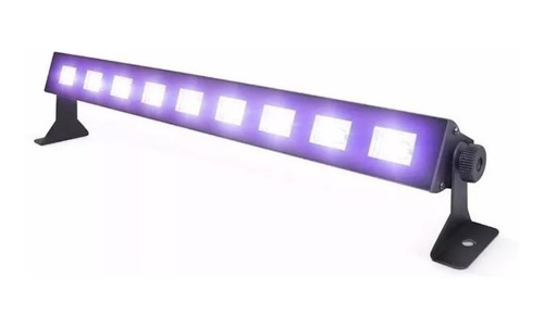 Luz Led Uv Barra Lumínica Negra Flúor 9 Led 3w Fiestas Flúor