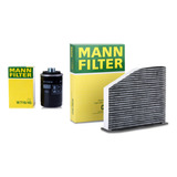 Kit 2 Filtros Originales Vw Vento 2.0 Tsi Mann Original