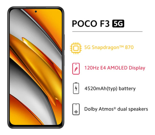 Xiaomi Pocophone Poco F3 128gb 5g Dual Sim 6gb De Ram Global