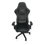 Silla Gamer Pro Pc Ergonomica Sg03 Negro Nictom Reclinable Material Del Tapizado Pana