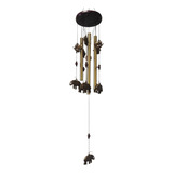 Campana De Viento Colgante 11 Elefantes Hermoso Sonido 50cm