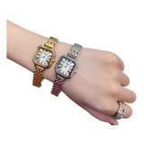 Reloj Scottie Para Mujer Cuadrado Pulso Acero Sumergible