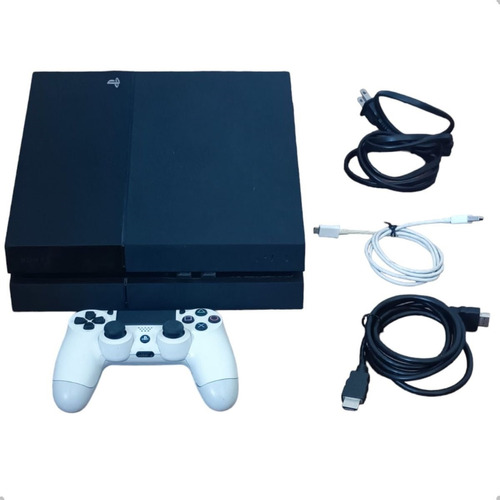 Ps4 Play 4 Playstation 4 Fat + 1 Controle + Cabos + Brinde