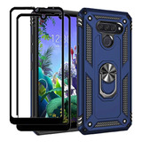 Funda Para LG K50/LG Q60 Con [2 Unidades] Templado Gl189