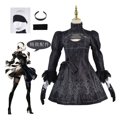 Cosplay De Nier: Automata 9s, 2b (ropa, Accesorios Y Peluca)