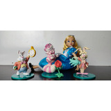 Miniaturas Alice Disney Chapeleiro, Gato Risonho, Coelho