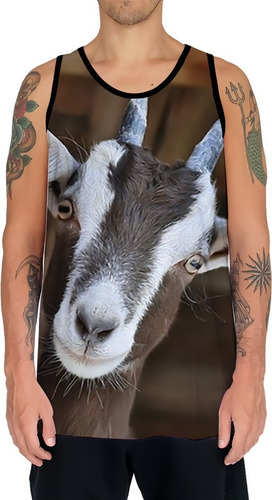 Camiseta Regata Animais Da Fazenda Cabra Cabrito Bode Hd 7