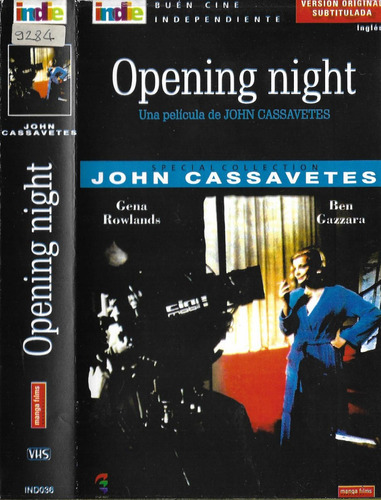 Opening Night Vhs Gena Rowlands Ben Gazzara John Cassavetes