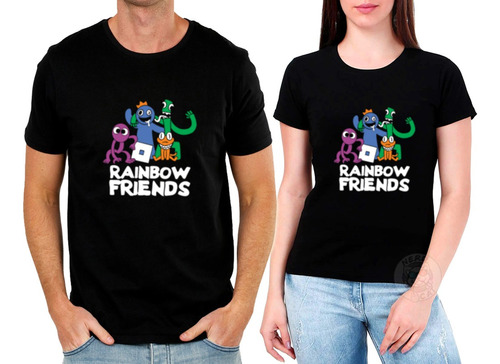 Kit 2 Peças Masculina + Babylook Rainbow Friends Game Roblox