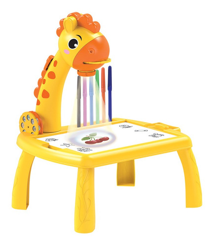 Mesa De Desenho Infantil Girafa Com Projetor Para Desenho