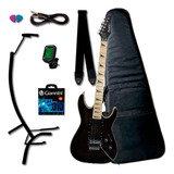 Guitarra Strinberg Sgs250 Sgs-250 Tbk Kit Capa Luxo Completo