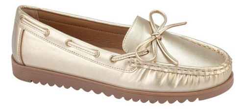 Zapato Casual Confort De Dama Shosh 0213 Color Oro