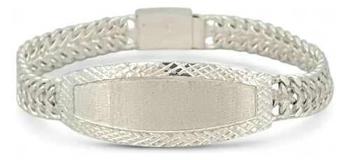 Esclava Petatillo Lisa Plata Ley 925 10mm Premium