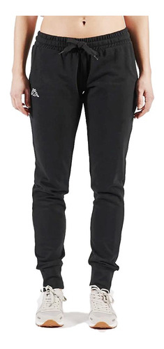 Kappa Pantalón Mujer - K005 Logo Theek Slim Black