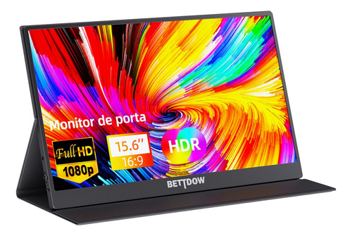 Monitor Portatil 15.6 1080p Full Hd Ips Tela Led, Para 4k/2k