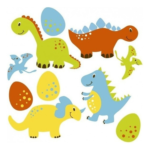 Vinil Decorativo  Dinosaurios Infantil Mod 208