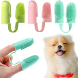 Kit De Cepillo De Dientes Para Perro Paquete De 3 Cepillos