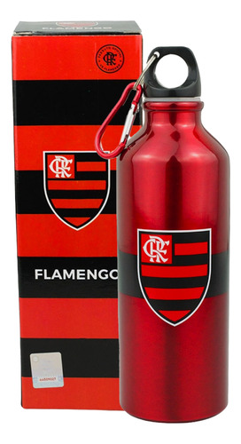  Garrafa Aluminio Squeeze Flamengo Time Futebol Oficial 500