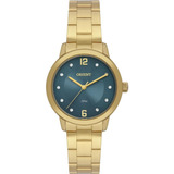 Relógio Orient Feminino Ref: Fgss0226 E2kx Casual Dourado