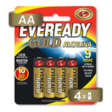 Pila Eveready Gold Aa Alcalina  Blister 4 Unidades