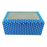 Docena Cajas Decorativa Para 6 Cupcakes Modelo Puntos
