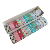 Rollo Con 10 Washi Tape Decorado Historieta 