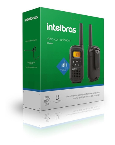 Rádio Comunicador Walk Talkie Intelbras Rc 4002 